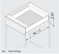 Preview: Schubkasten-Bausatz, Legrabox, Zargenhöhe 90 mm, Systemhöhe M, mit Korpusschiene 40/70 kg Blumotion